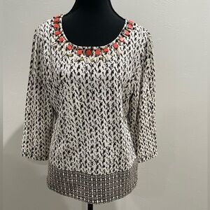 Ruby Road Women's abstract print Shirt Size M.